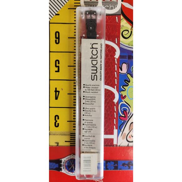 Swatch watch LITTLE SEVEN LB139 1995 Standard Ladies New Old Stock with battery - Picture 8 of 8